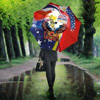 Filipino American History Month Umbrella USA with Elements of Philippines Design