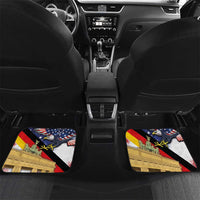 German American Heritage Month Car Mats United States Eagle and Brandenburg Gate with National Flag - Wonder Print Shop