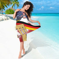 German American Heritage Month Sarong United States Eagle and Brandenburg Gate with National Flag - Wonder Print Shop