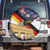 German American Heritage Month Spare Tire Cover United States Eagle and Brandenburg Gate with National Flag - Wonder Print Shop