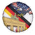 German American Heritage Month Spare Tire Cover United States Eagle and Brandenburg Gate with National Flag - Wonder Print Shop