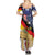 German American Heritage Month Summer Maxi Dress United States Eagle and Brandenburg Gate with National Flag - Wonder Print Shop