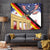 German American Heritage Month Tapestry United States Eagle and Brandenburg Gate with National Flag - Wonder Print Shop
