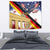 German American Heritage Month Tapestry United States Eagle and Brandenburg Gate with National Flag - Wonder Print Shop