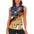 German American Heritage Month Women Sleeveless Polo Shirt United States Eagle and Brandenburg Gate with National Flag - Wonder Print Shop