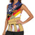 German American Heritage Month Women Sleeveless Polo Shirt United States Eagle and Brandenburg Gate with National Flag - Wonder Print Shop