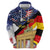 German American Heritage Month Zip Hoodie United States Eagle and Brandenburg Gate with National Flag - Wonder Print Shop
