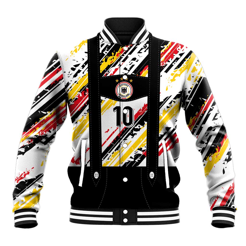 Custom German Football Baseball Jacket Die Mannschaft-Lederhosen Costume Style - Wonder Print Shop