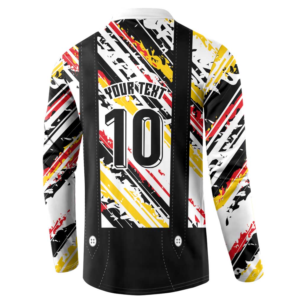 Custom German Football Button Sweatshirt Die Mannschaft-Lederhosen Costume Style - Wonder Print Shop