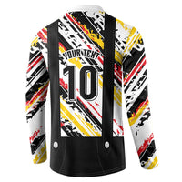 Custom German Football Button Sweatshirt Die Mannschaft-Lederhosen Costume Style - Wonder Print Shop