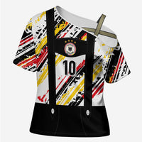 Custom German Football Cross Shoulder Shirt Die Mannschaft-Lederhosen Costume Style - Wonder Print Shop