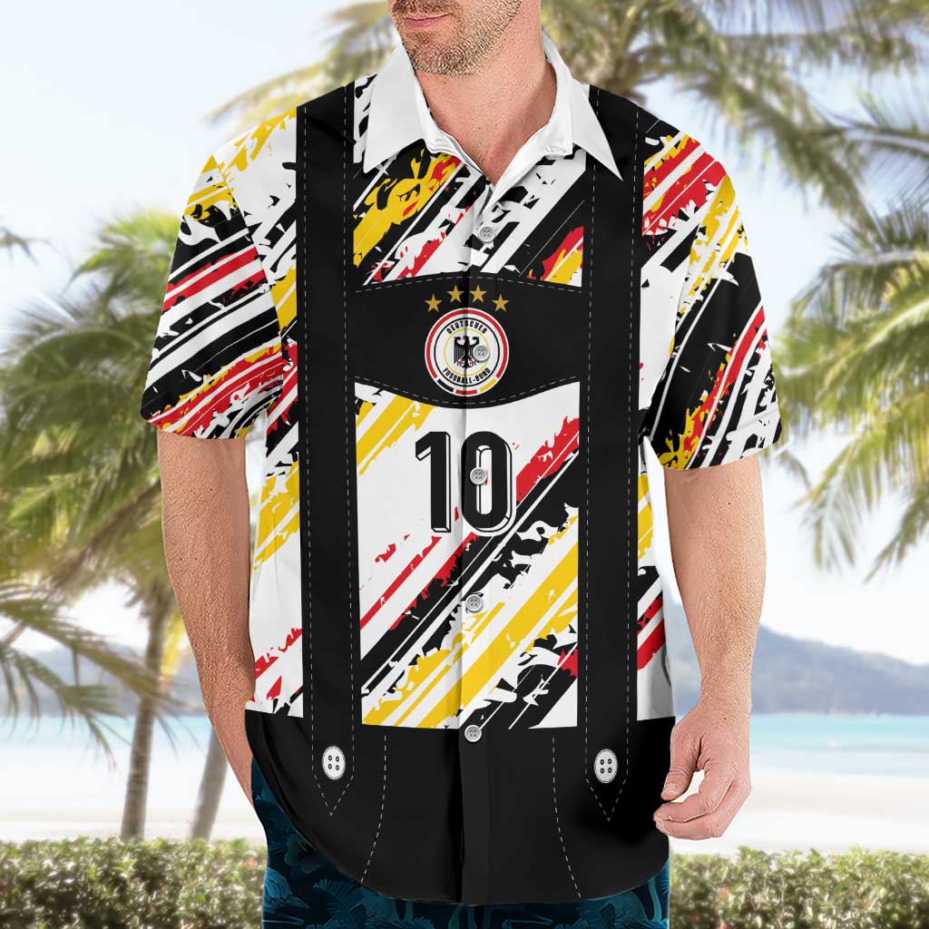 Custom German Football Hawaiian Shirt Die Mannschaft-Lederhosen Costume Style - Wonder Print Shop
