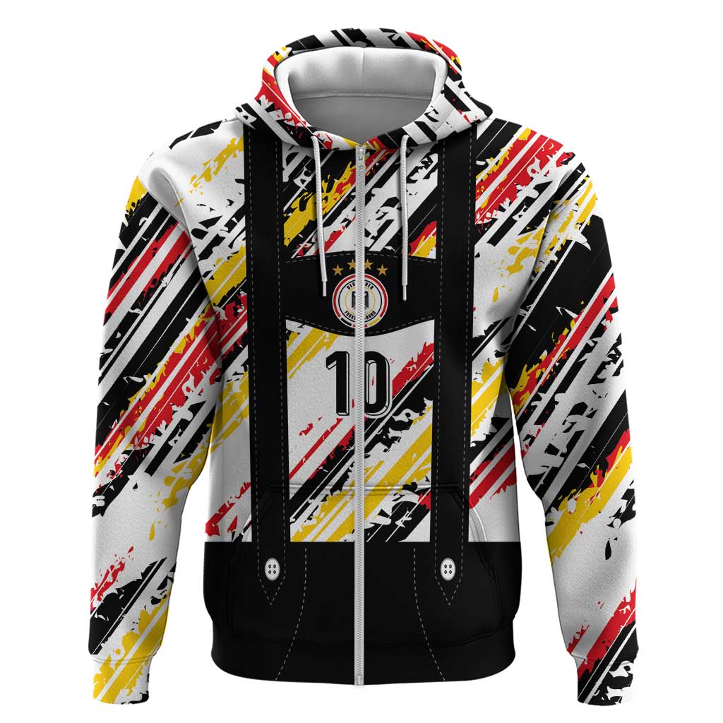 Custom German Football Hoodie Die Mannschaft-Lederhosen Costume Style - Wonder Print Shop