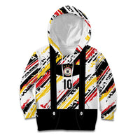 Custom German Football Kid Hoodie Die Mannschaft-Lederhosen Costume Style - Wonder Print Shop