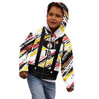 Custom German Football Kid Hoodie Die Mannschaft-Lederhosen Costume Style - Wonder Print Shop