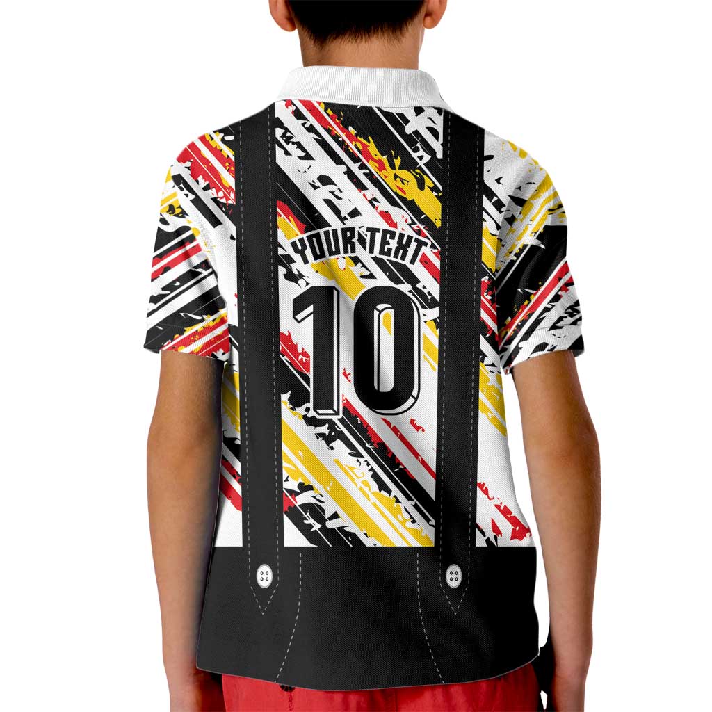 Custom German Football Kid Polo Shirt Die Mannschaft-Lederhosen Costume Style - Wonder Print Shop