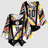 Custom German Football Kimono Sleeve Blouse Die Mannschaft-Lederhosen Costume Style - Wonder Print Shop