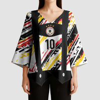 Custom German Football Kimono Sleeve Blouse Die Mannschaft-Lederhosen Costume Style - Wonder Print Shop