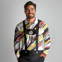 Custom German Football Long Sleeve Polo Shirt Die Mannschaft-Lederhosen Costume Style - Wonder Print Shop