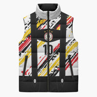 Custom German Football Sleeveless Puffer Jacket Die Mannschaft-Lederhosen Costume Style - Wonder Print Shop