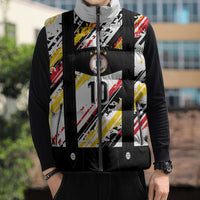 Custom German Football Sleeveless Puffer Jacket Die Mannschaft-Lederhosen Costume Style - Wonder Print Shop