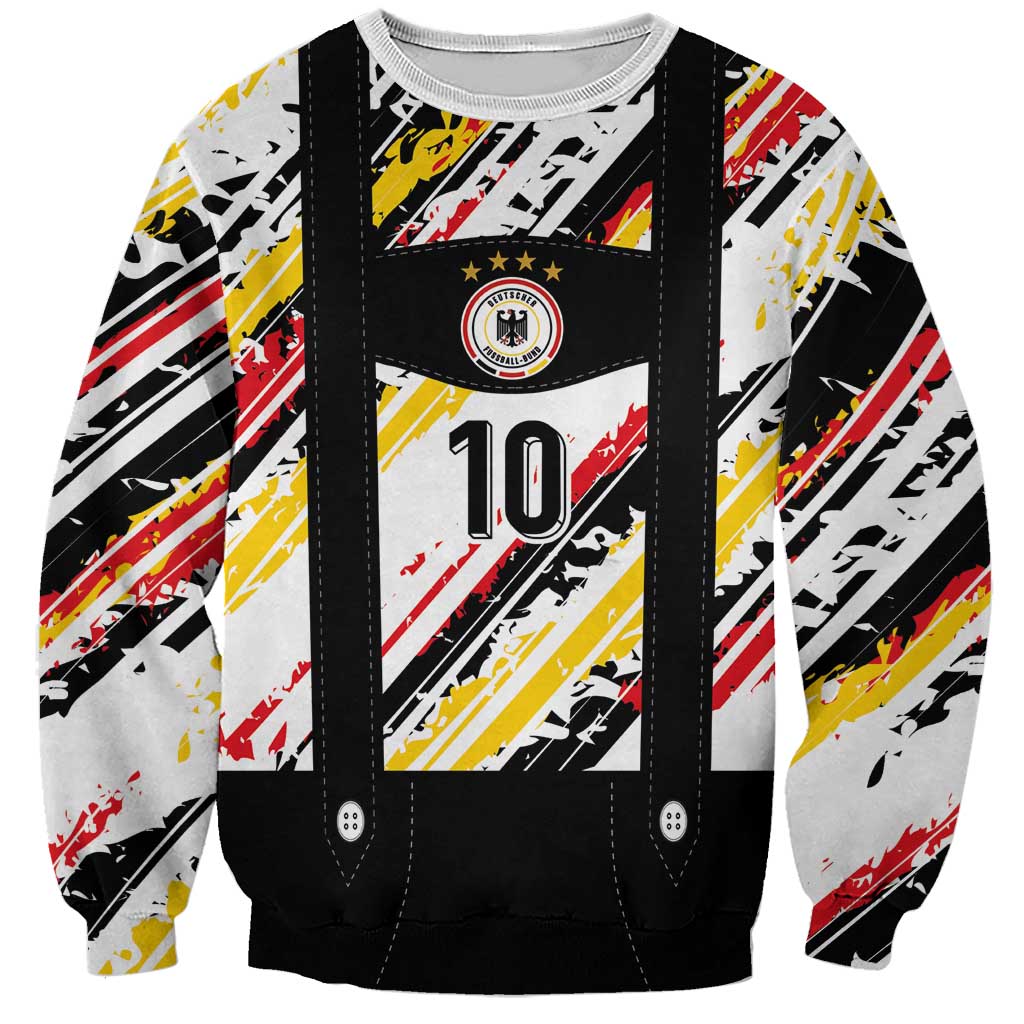 Custom German Football Sweatshirt Die Mannschaft-Lederhosen Costume Style - Wonder Print Shop