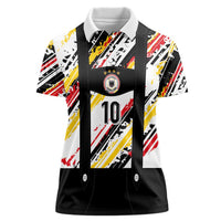 Custom German Football Women Polo Shirt Die Mannschaft-Lederhosen Costume Style - Wonder Print Shop
