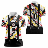 Custom German Football Women Polo Shirt Die Mannschaft-Lederhosen Costume Style - Wonder Print Shop