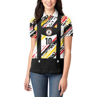 Custom German Football Women Polo Shirt Die Mannschaft-Lederhosen Costume Style - Wonder Print Shop