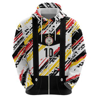 Custom German Football Zip Hoodie Die Mannschaft-Lederhosen Costume Style - Wonder Print Shop