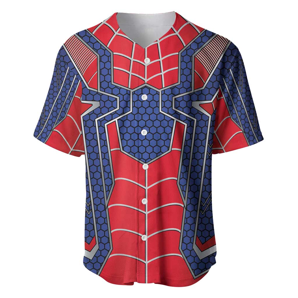 Custom Spider Hero Costume Baseball Jersey - Wonder Print Shop