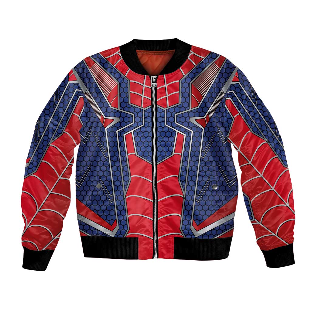 Custom Spider Hero Costume Bomber Jacket - Wonder Print Shop