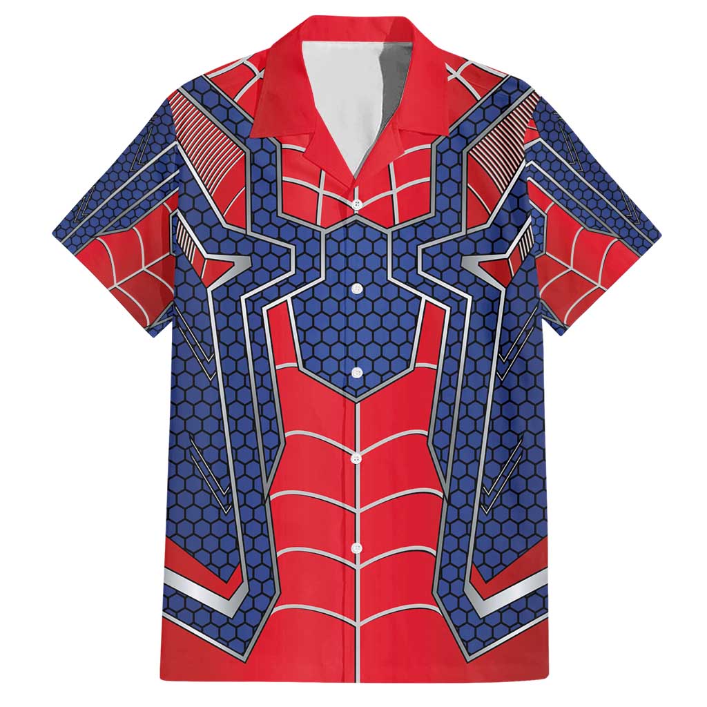 Custom Spider Hero Costume Hawaiian Shirt - Wonder Print Shop
