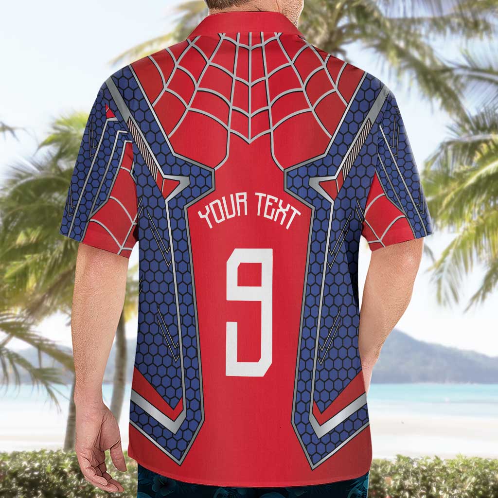 Custom Spider Hero Costume Hawaiian Shirt - Wonder Print Shop