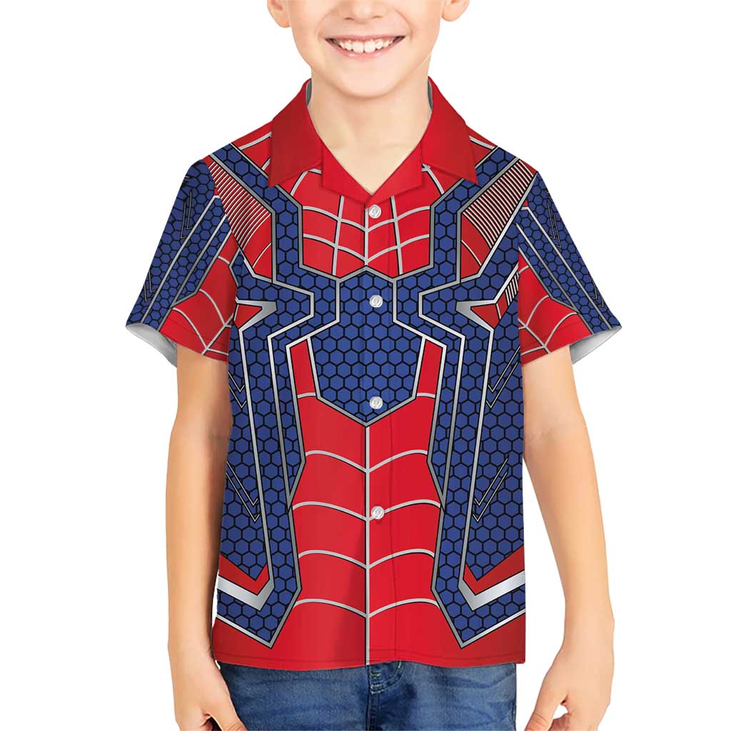Custom Spider Hero Costume Hawaiian Shirt - Wonder Print Shop