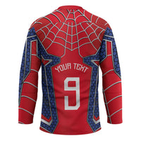 Custom Spider Hero Costume Hockey Jersey - Wonder Print Shop