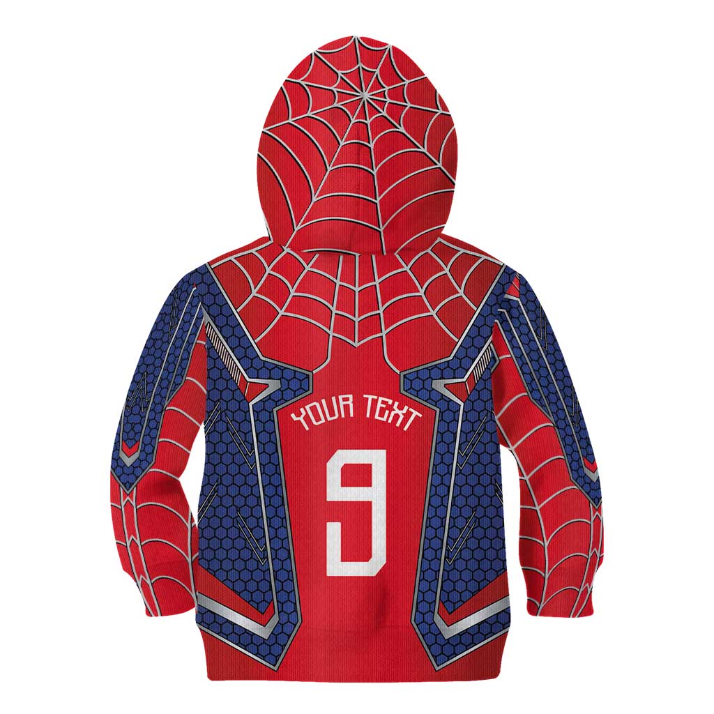 Custom Spider Hero Costume Kid Hoodie - Wonder Print Shop