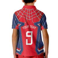 Custom Spider Hero Costume Kid Polo Shirt - Wonder Print Shop