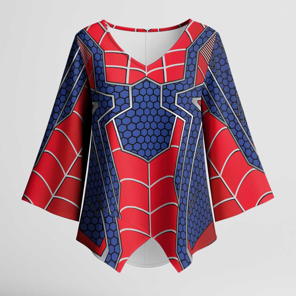Custom Spider Hero Costume Kimono Sleeve Blouse - Wonder Print Shop
