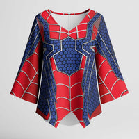 Custom Spider Hero Costume Kimono Sleeve Blouse - Wonder Print Shop