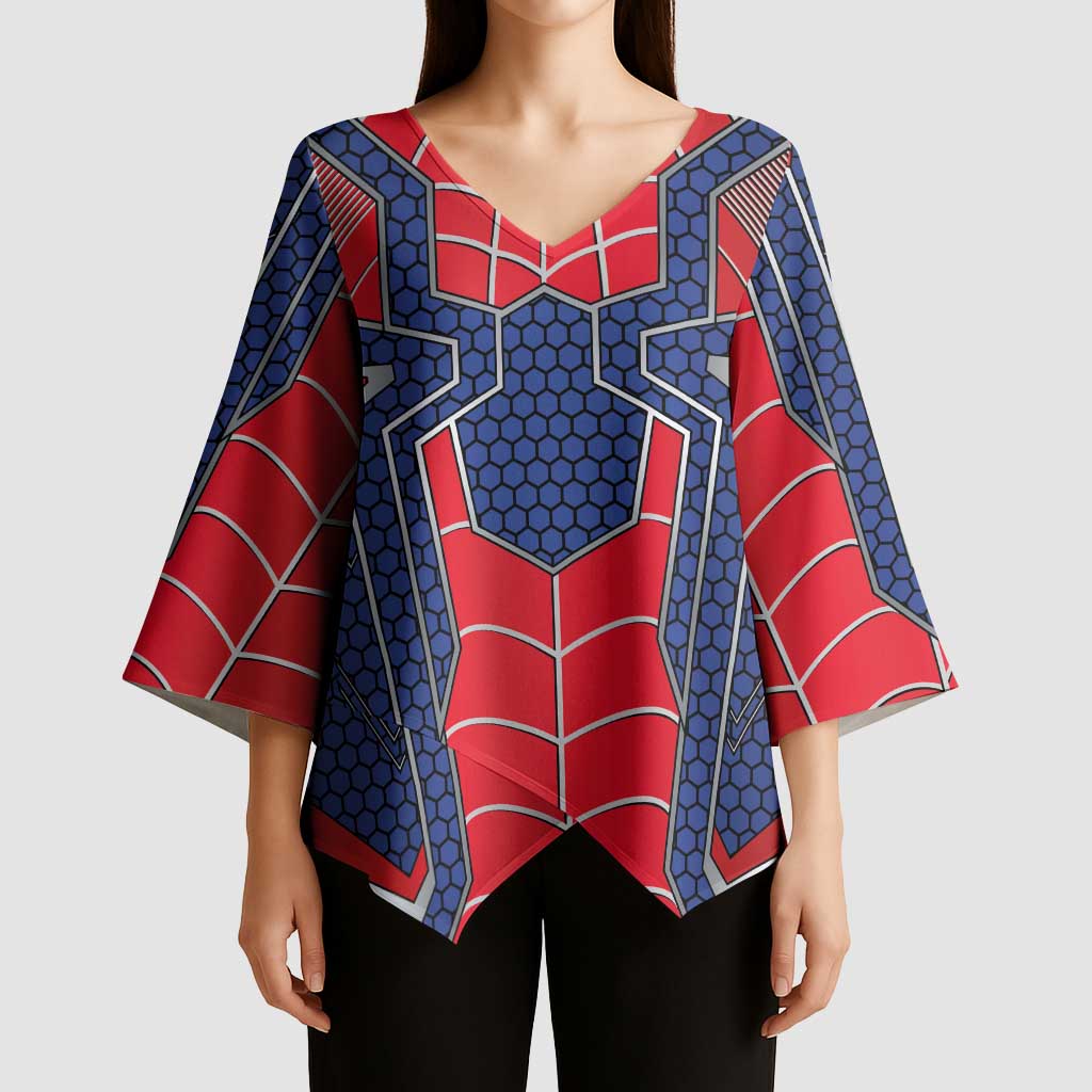 Custom Spider Hero Costume Kimono Sleeve Blouse - Wonder Print Shop
