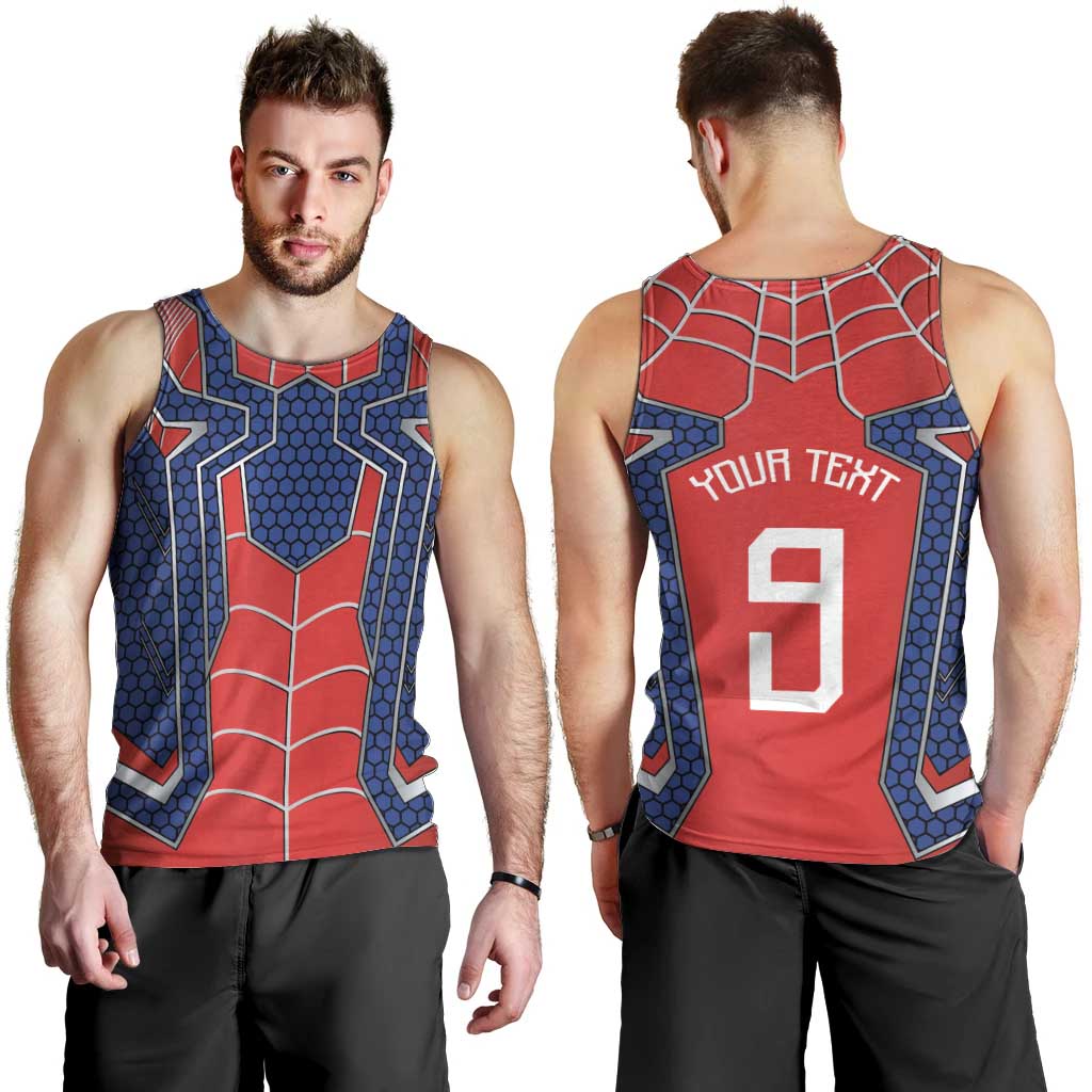 Custom Spider Hero Costume Men Tank Top - Wonder Print Shop