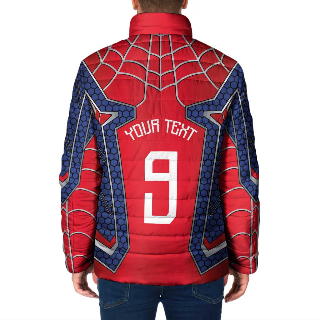 Custom Spider Hero Costume Padded Jacket - Wonder Print Shop