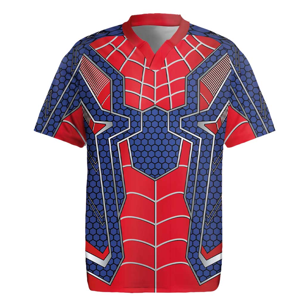 Custom Spider Hero Costume Rugby Jersey - Wonder Print Shop