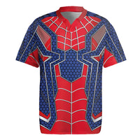 Custom Spider Hero Costume Rugby Jersey - Wonder Print Shop