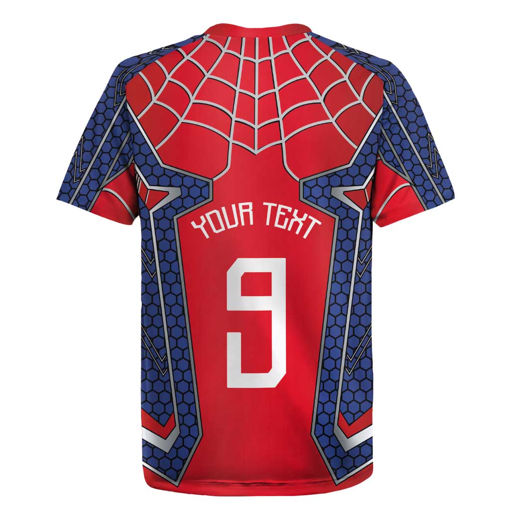 Custom Spider Hero Costume Rugby Jersey - Wonder Print Shop