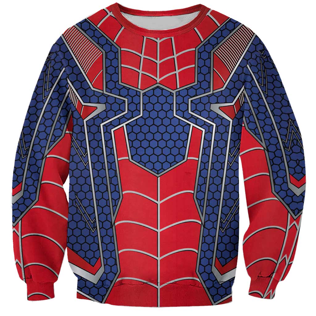 Custom Spider Hero Costume Sweatshirt - Wonder Print Shop
