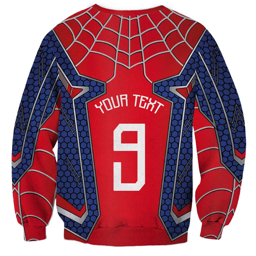 Custom Spider Hero Costume Sweatshirt - Wonder Print Shop