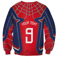 Custom Spider Hero Costume Sweatshirt - Wonder Print Shop