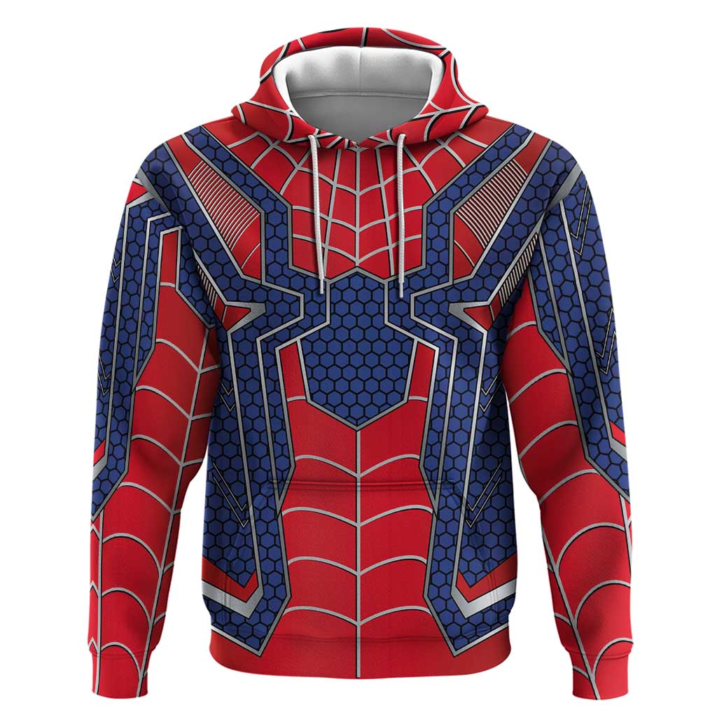 Custom Spider Hero Costume Zip Hoodie - Wonder Print Shop